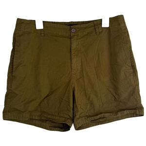 Bonobos Women's Flat Front Side Pockets Slim Mid Rise Brown Shorts Size Large